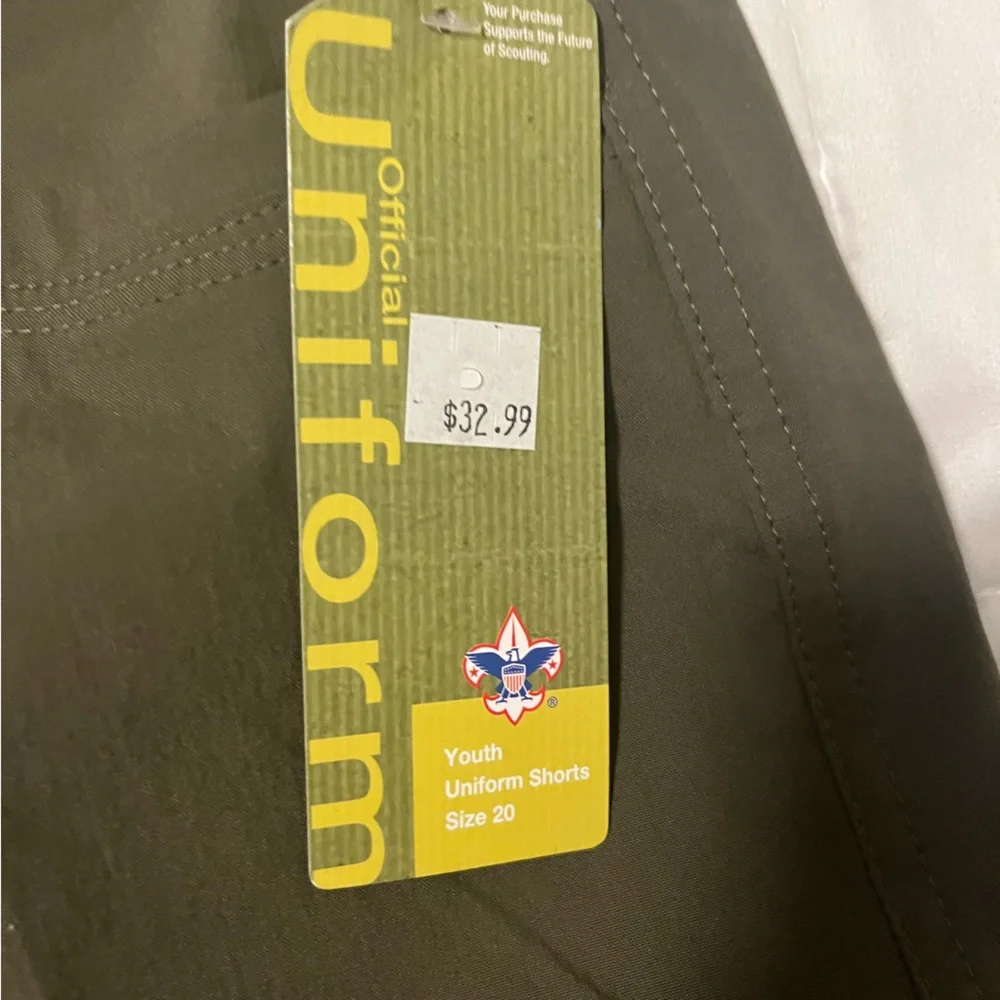 Boy Scouts of America Olive Green Shorts bsa camping scouts cubs new $33 - Picture 3 of 3